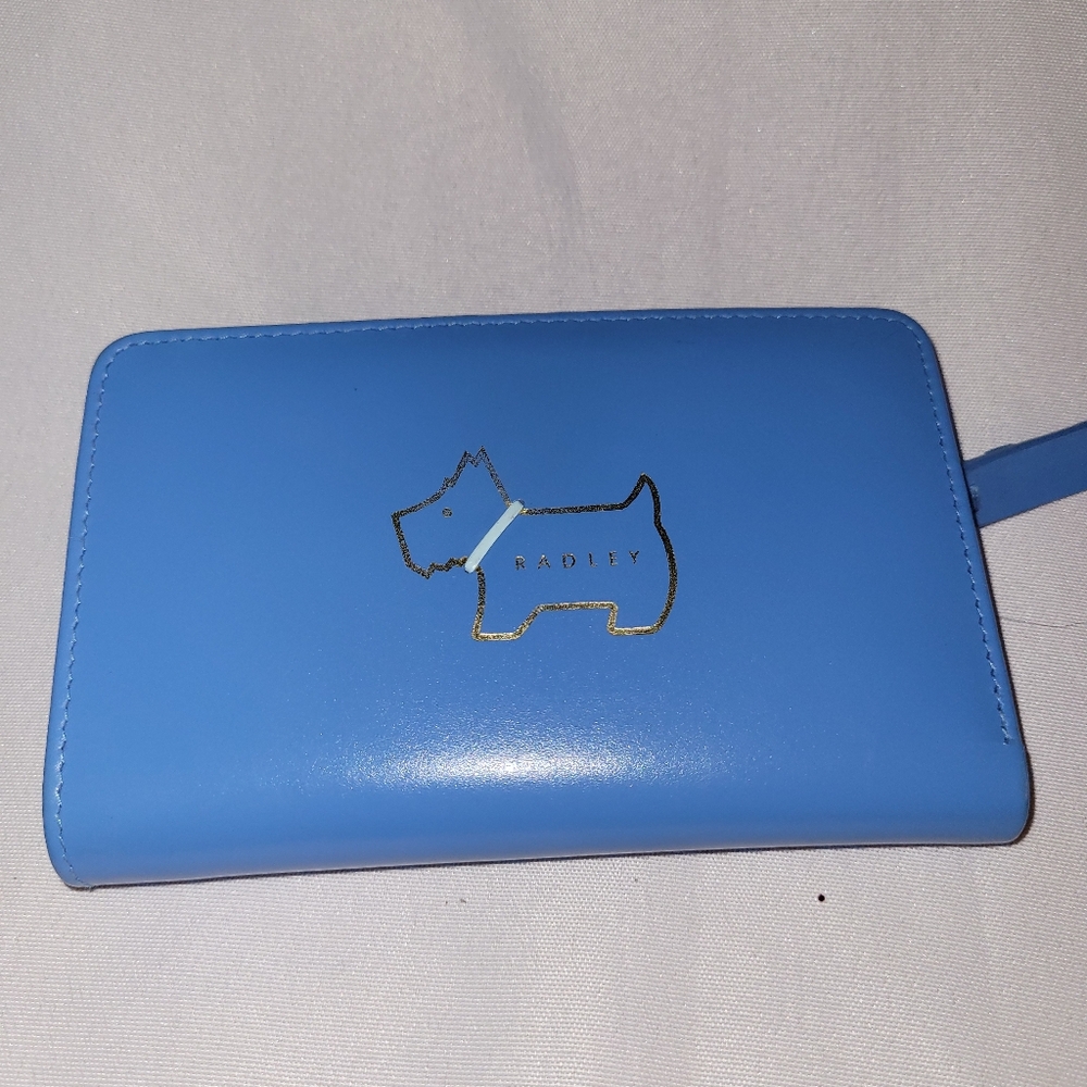 Radley blue leather wallet.